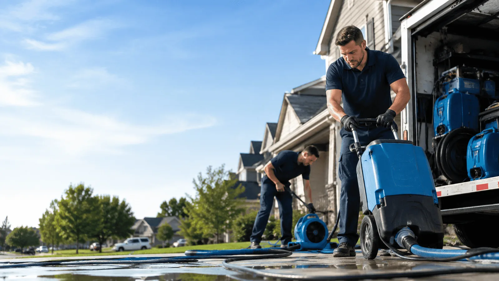 Dehumidification being performed in Huntsville, TX